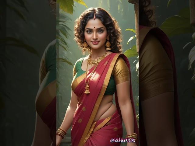 South Indian Beauty Showcase || AI Generated #beauty