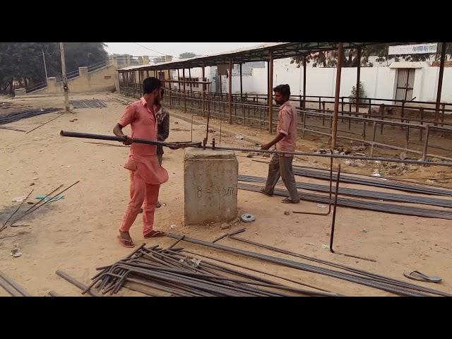 Preparing Overlap Bar for Column | Overlap length jakal Bar Bending at site