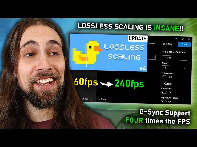 Lossless Scaling just got UPDATED!! X4 Mode Frame Generation, G-Sync & More!