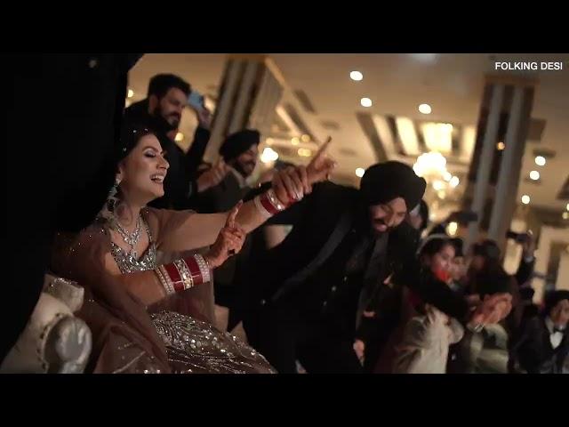 Wedding Bhangra Performance 2023 | Hardeep & Rashika's Reception | Folking Desi