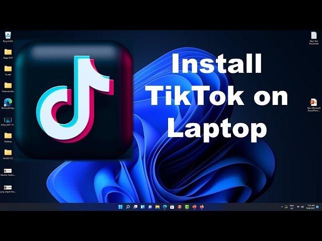 Download and install TikTok App on windows 11 PC