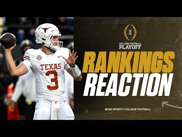 CFP Rankings Released: Experts react to the Week 12 College Football Playoff Rankings