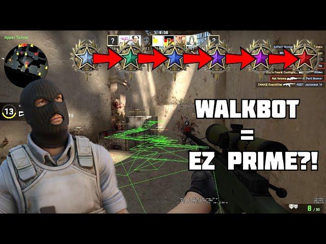 CS:GO WALKBOT | HOW TO GET PRIME FAST?! (ZAPPED.CC)