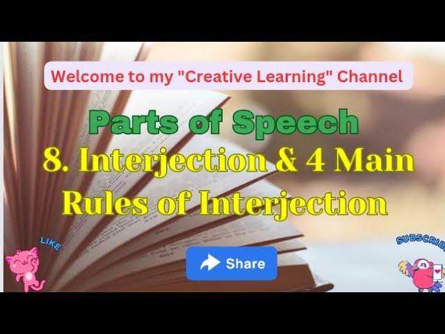 Parts of Speech | Interjection | 4 Main Rules of Interjection