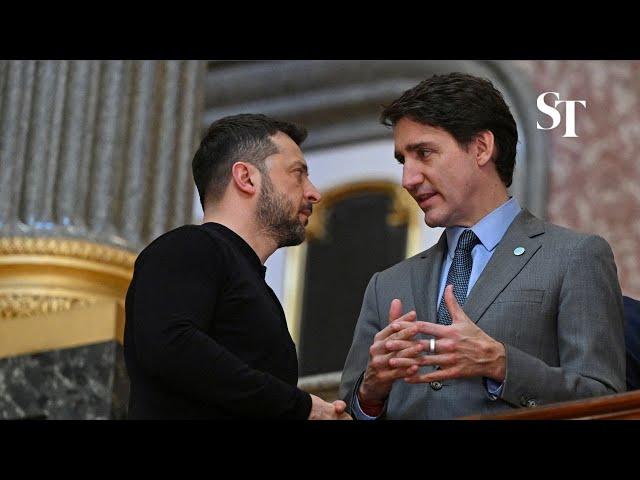 'I stand with the people of Ukraine', says Canada's Trudeau