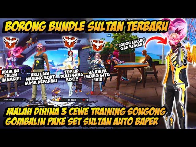 PRANK GLOBAL TAMPILAN BOT DIHINA MISKIN CEWE TRAINING! GOMBALIN PAKE BUNDLE SERBA EMAS SAMPE BAPER