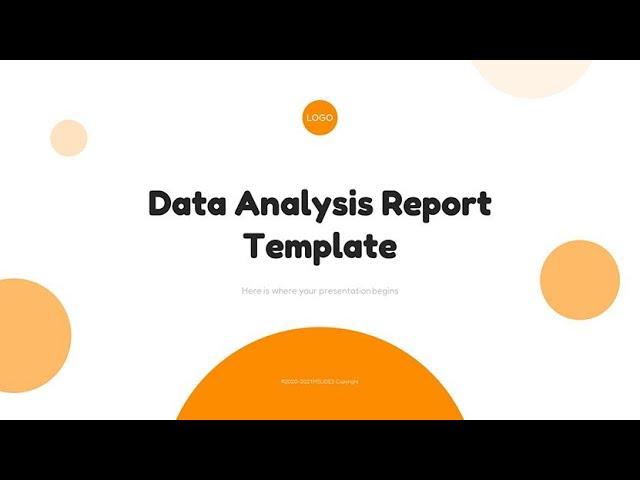 Data Analysis Report Sample PPT Template Free Download