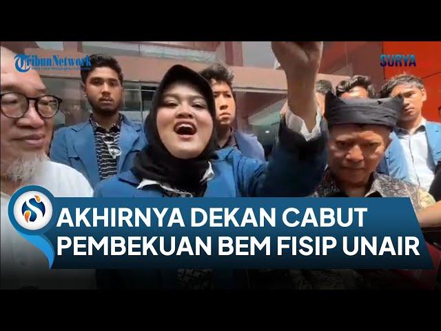 Sepakat Tak Gunakan Diksi Kasar Dalam Kritik Politik, Dekan Cabut Pembekuan BEM FISIP Unair