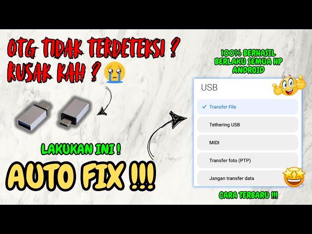 5 MENIT AUTO FIX !!! Cara Mengatasi OTG Tidak Terdeteksi Di HP Android