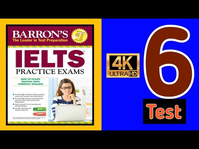 BARRON'S IELTS LISTENING TEST - 6 | barron's ielts listening test - 6 | IELTS | RUTVIK IELTS |