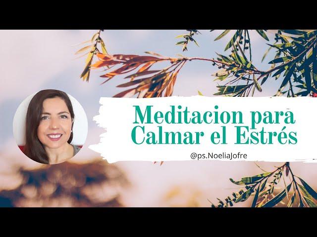 Meditación guiada para calmar el ESTRÉS en 7 minutos - Ps.NoeliaJofre