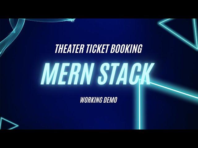 Theater Ticket Booking Application | MERN Stack Application