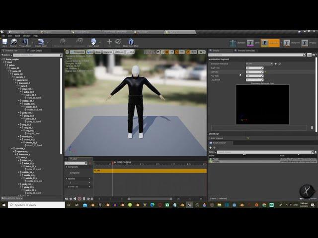 Unreal Engine 4 Tutorial -  How to Edit Animations inside Unreal Engine