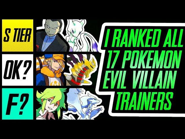 I Ranked ALL 17 Pokemon Evil Villain Trainers | Mr1upz