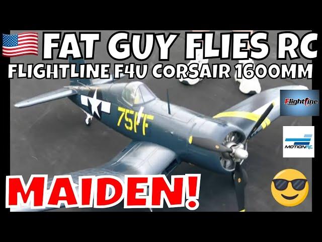 FLIGHTLINE F4U CORSAIR 1600MM MAIDEN! by FGFRC #aviation #warbird #rc