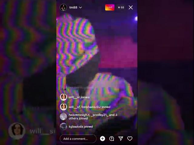 TM88 on IG Live cooking up intergalactic beats