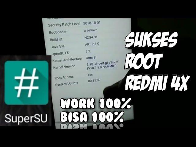 Cara Root Hp Redmi4X Tanpa PC MIUI 9/10 Global Work 100% PastiKan Sudah UBL+ Pasang Twrp :)
