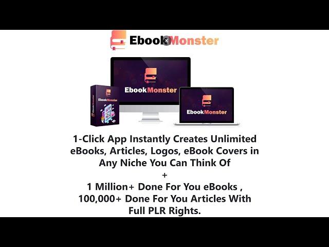 1-Click App Instantly Creates Unlimited eBooks, Articles, Logos, eBook Covers in Any Niche