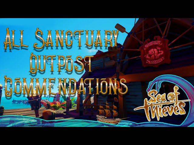 Legends Of The Sea All Sanctuary Outpost Commendations Sea Of Thieves