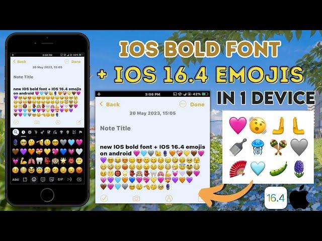 Join BOTH iOS Bold Font + iOS 16.4 Emojis in 1 device