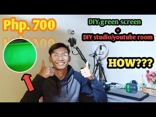 DIY Studio/youtube room + DIY Green Screen + Things in my youtube room