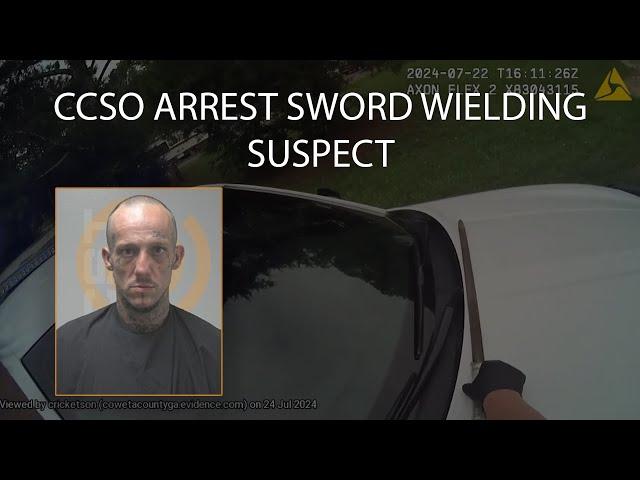 CCSO Arrest Sword Wielding Suspect, James Author Miller