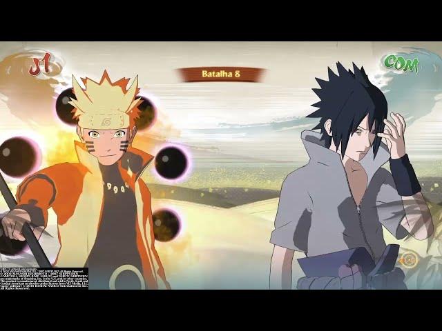 Batalha de gerações: NARUTO vs SASUKE no Storm 4 dublado PT-BR