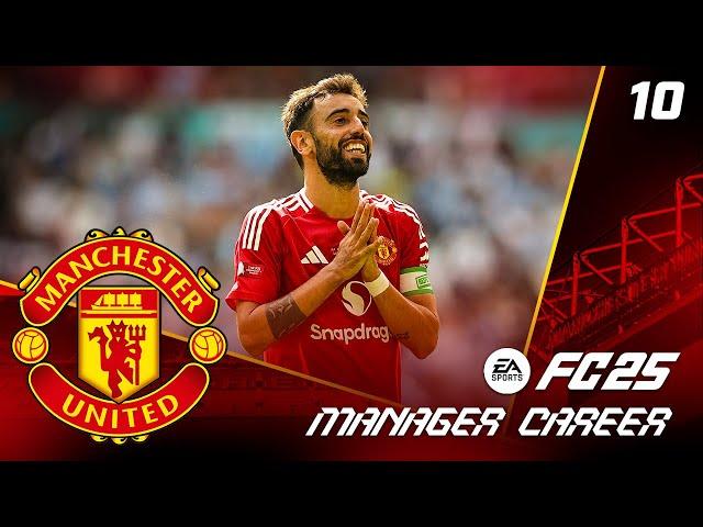 BRUNO FERNANDES THE FREE KICK GOD!! FC 25 MANCHESTER UNITED CAREER MODE EP10