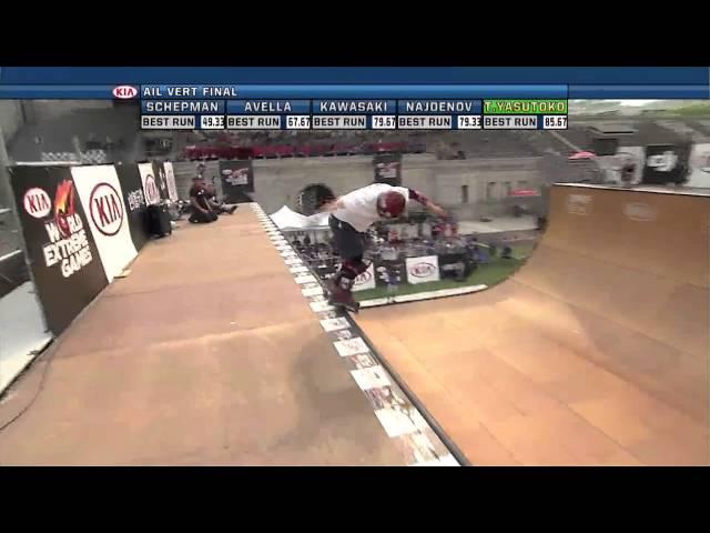 Takeshi Yasutoko winning run at Kia World Extreme Games 2014 Inline Vert