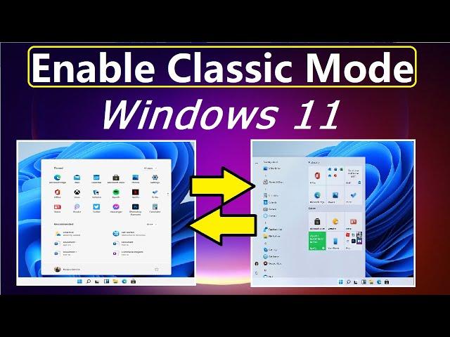 How to change Windows 11Start menu to classic view | Windows 11 Classic start menu | #startmenu