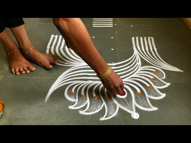 Easy padikolam designs| Simple muggulu designs| easy rangoli designs| Beginners kolam