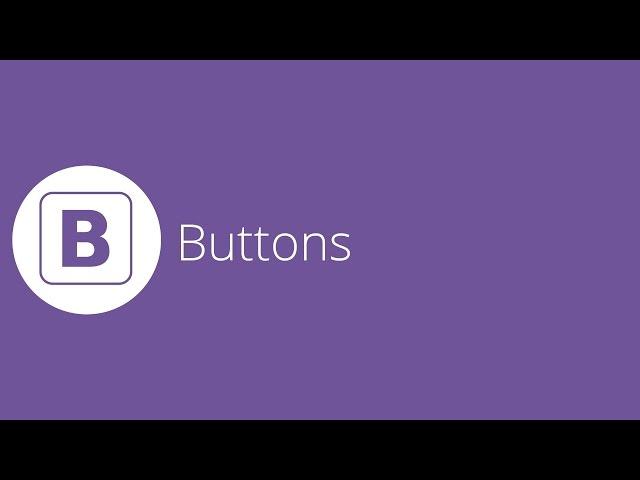 Bootstrap tutorial 11 - Buttons