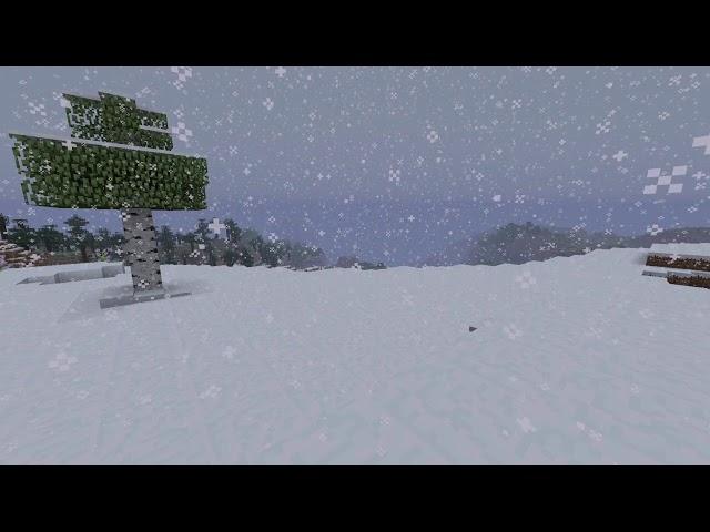  ️ Minecraft Relaxing Snow Storm Ambience w/vanilla music (10 Hours) ️ 