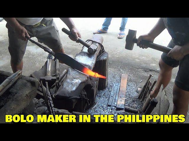 A BOLO MAKER IN THE PHILIPPINES - PANDAYAN NG BOLO FILIPINO BLACKSMITH BLADE MAKER