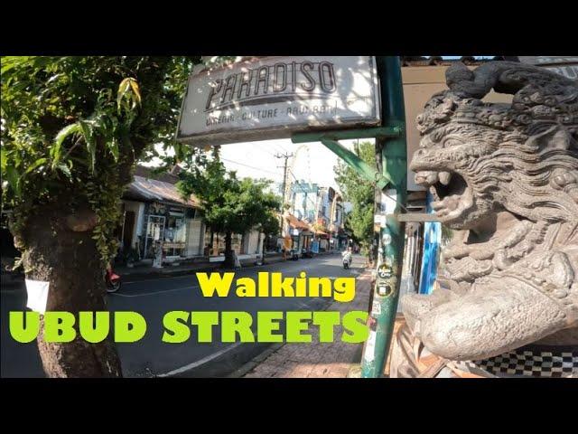 [4K] Walking Ubud Bali....Hanoman Street (Jalan Hanoman) Indonesia