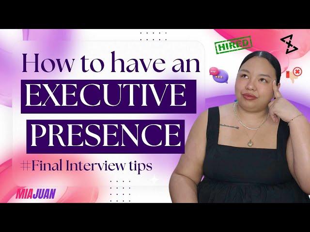 How to Ace Your Final Interview with Executive Presence | Athena Executive Virtual Assistant