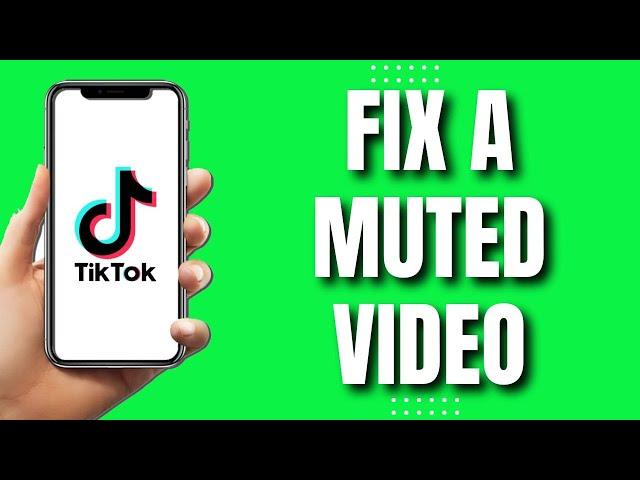 How To Fix A Muted Video On TikTok (QUICK & Easy 2023)