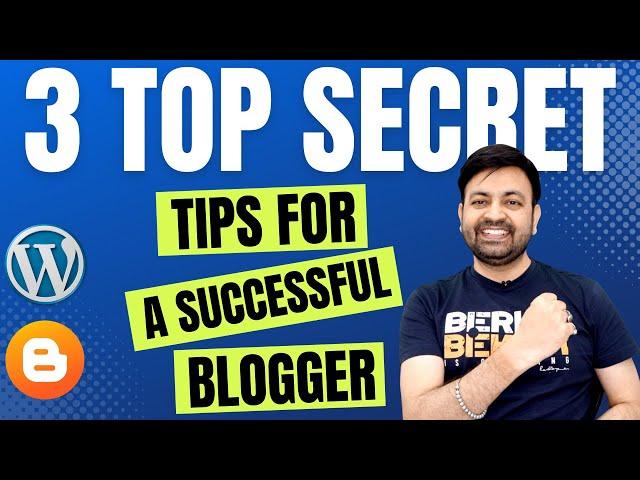 First Time Blogging Secret Tips and Tricks For A Successful Blogger (2022) Hindi | Techno Vedant