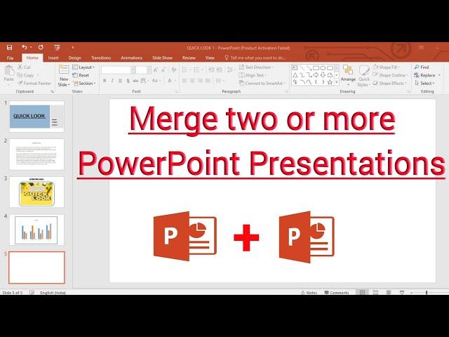 How to merge PowerPoint Presentations ⏩ | PowerPoint