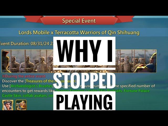 Why I Stopped Playing Lords Mobile: My Reasons and Reflections