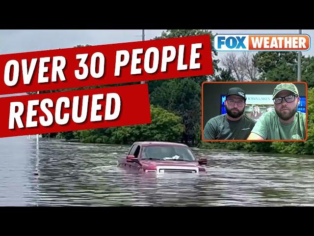 'WE HAD PEOPLE YELLING FOR US': Iowa Brothers Rescue Over 30 People From Floodwaters