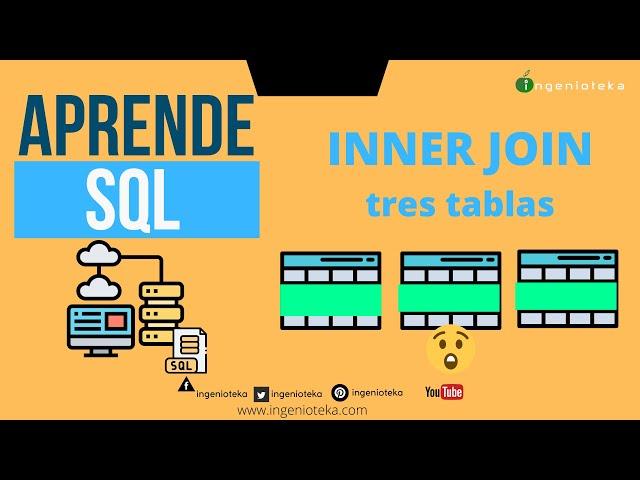 26: Como  RELACIONAR tres TABLAS  con INNER JOIN | @Ingenioteka