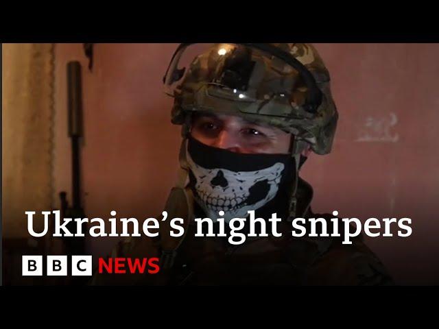 Inside Ukraine's elite sniper unit conducting night raids - BBC News