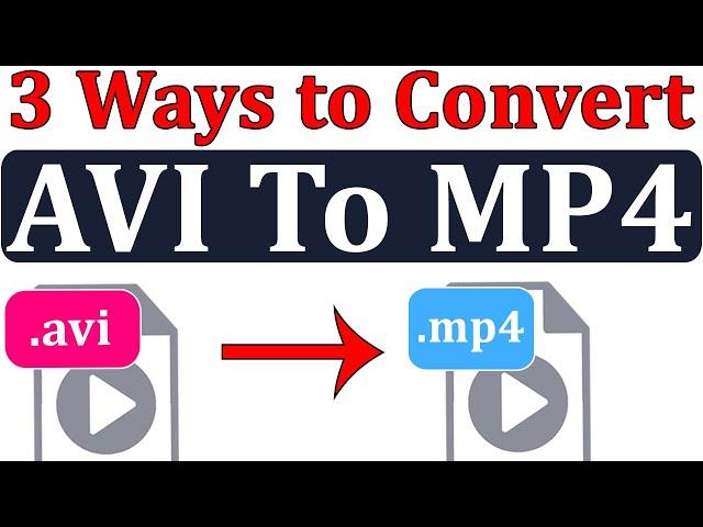 [ 3 Ways ] AVI To MP4 Converter || Convert AVI Video Format to MP4 Format in Hindi By Mukesh Burdak