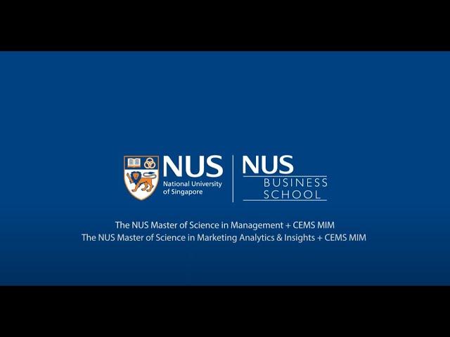 The NUS CEMS Double Degree