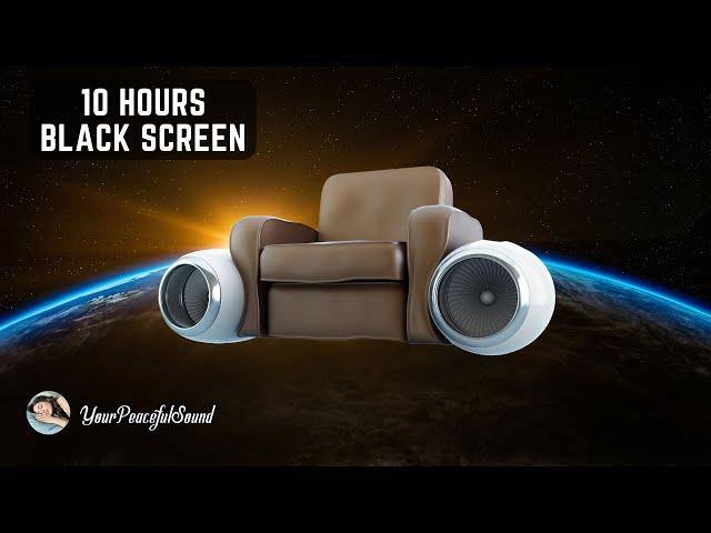 Relaxing AIRPLANE WHITE NOISE SOUNDS for Sleeping, Calm, Study | 10 Hours Black Screen