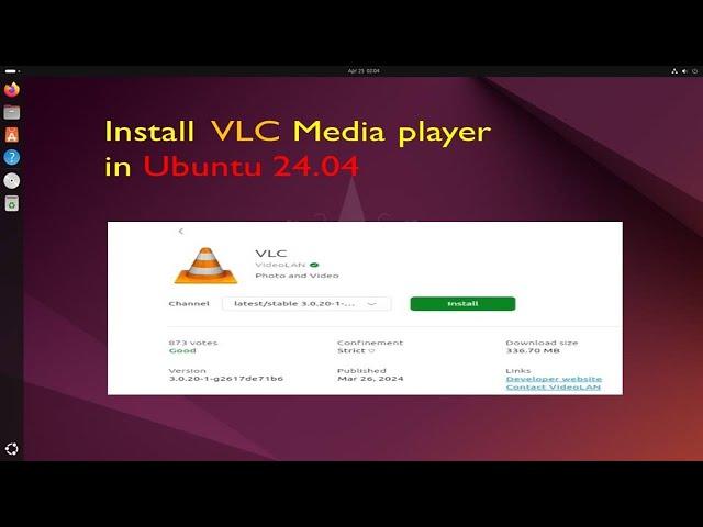 Install VLC Media player in Ubuntu 24.04