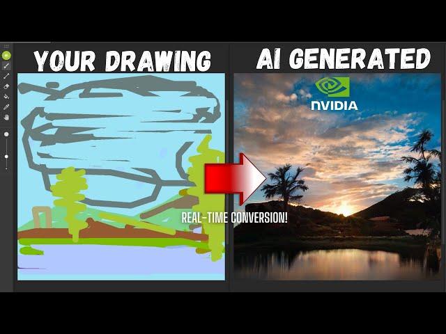 NVIDIA Canvas - An INCREDIBLE AI Drawing Software!