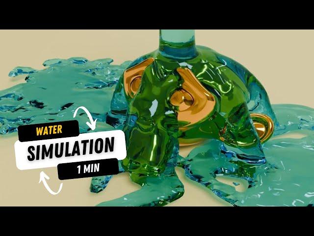 How to make water simulation under 1 minute in Blender 4.2