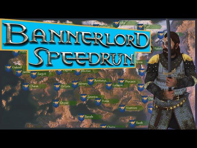 Conquering ALL of Calradia in 7 hours  - Mount and Blade II Bannerlord 100% Speedrun | version 1.2.1